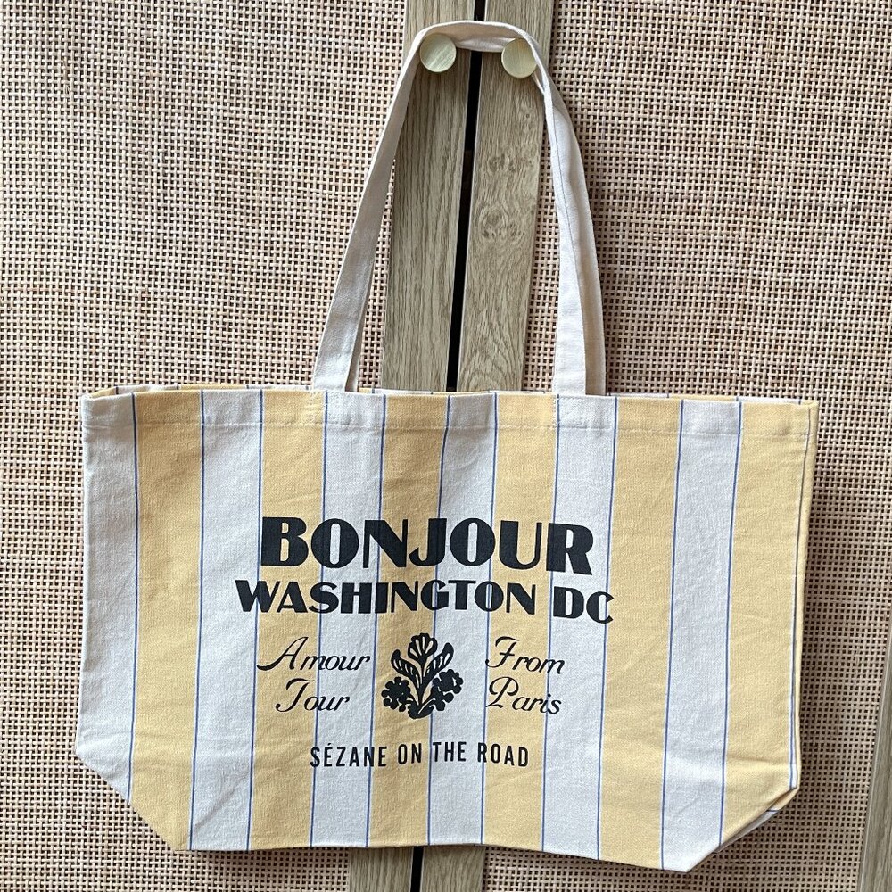 NWOT Sezane limited edition "Washington DC" canvas tote